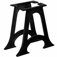 Salontafelpoten met gewelfde onderkant 2 st A-frame gietijzer - thumbnail