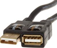 Amazon Basics USB-A 2.0-verlengkabel, geschikt voor printer, muis of toetsenbord, mannelijk naar vrouwelijk, overdrachtssnelheid 480 Mbps, 2 m, zwart - thumbnail
