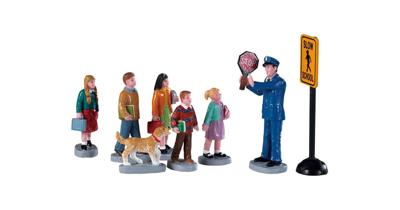 Kerstfiguur The crossing guard set of 8 LEMAX - Lemax