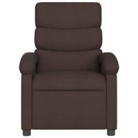 Fauteuil verstelbaar stof donkerbruin - thumbnail