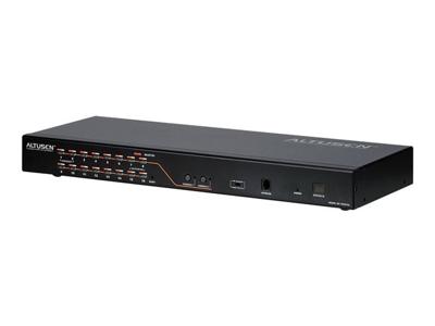 ATEN 2-console 16-poorts multi-interface (DisplayPort, HDMI, DVI, VGA) Cat 5 KVM-switch