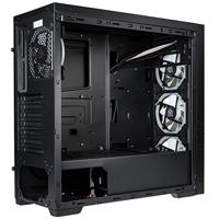 Kolink HORIZON Midi-tower PC-behuizing Zwart, RGB 4 voorgeïnstalleerde ventilators, Zijvenster, Stoffilter - thumbnail