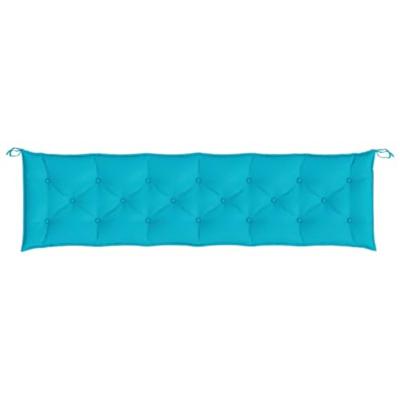 VidaXL Tuinbankkussen 200x50x7 cm stof turquoise