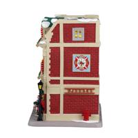 Lemax liberty trail fire house verlicht kersthuisje Caddington Village 2024 - thumbnail