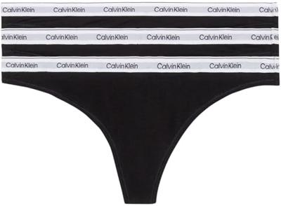 Calvin Klein strings 3-pack - Calvin klein ondergoed dames - Multipack katoenen dames strings - Voordeelverpakking - Sale