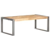 Salontafel 110x60x40 cm massief hout met sheesham afwerking - thumbnail