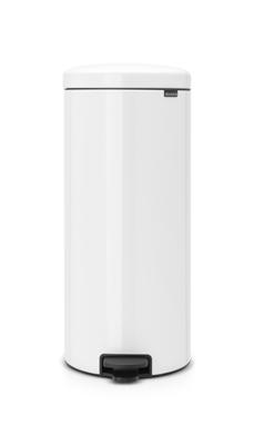 brabantia Newicon 11 17 85 Pedaalemmer (groot) 30 l Staal (Ø x h) 293 mm x 679 mm Wit Met voetpedaal 1 stuk(s) - thumbnail