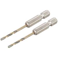 DeWalt Accessoires DT20601-QZ | Metaalboor | 2.5 mm | Impact black & gold | Hex | 2 stuks - DT20601-QZ - thumbnail