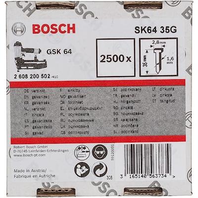 Bosch Accessories 2608200502 Nagel met verzonken kop SK64 Afmeting, lengte 35 mm 2500 stuk(s)
