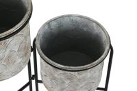 Grondlegger DKD Home Decor Grijs Metaal (82 x 25 x 81 cm) - thumbnail