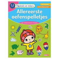 Oefenboek Met Stickers Allereerste Oefenspelletjes (3-4 Jaar) - thumbnail