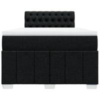 Boxspring met matras stof zwart 120x190 cm - thumbnail