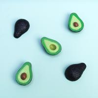 Avocado magneten (set van 5) - thumbnail