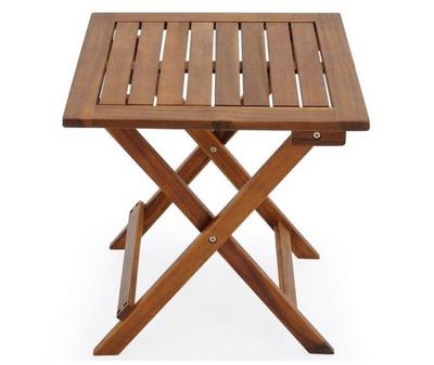 Tuintafel geolied acaciahout 46x46cm inklapbaar Tuintafel geolied acaciahout 46x46cm inklapbaar
