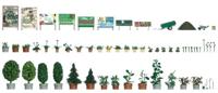 Busch 1211 H0 bloem- en plantenbakken Bouwpakket - thumbnail