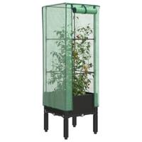VidaXL Plantenbak verhoogd met kashoes 40x40x140 cm rattanlook - thumbnail
