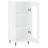 Dressoir 34,5x34x90 cm bewerkt hout wit - thumbnail