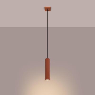 Hanglamp KARBON 1 rood oker