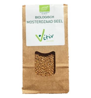 Vitiv Geel mosterdzaad bio 100 Gram