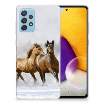 Samsung Galaxy A72 | TPU Hoesje | Paarden Samsung Galaxy A72 | TPU Hoesje | Paarden