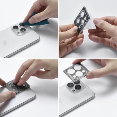 Hama Camerabescherming voor iPhone 16 Pro/16 Pro Max (3 afzonderlijke lenzen, iPhone lensbescherming, schokbestendig, 9H, beschermfolie, case-friendly, cameraafdekking, krasbestendig, pantserglas,