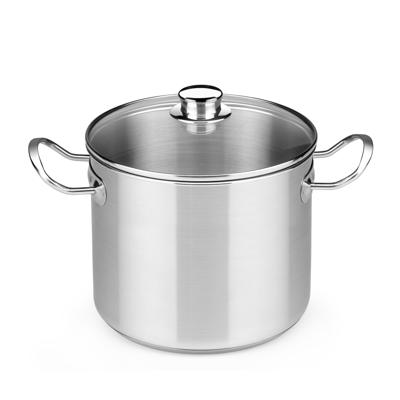Pot met Glazen Deksel BRA A343936 10,5 L Staal Roestvrij staal Roestvrij staal 18/10