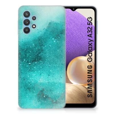 Smartphone hoesje Samsung Galaxy A32 5G Painting Blue Smartphone hoesje Samsung Galaxy A32 5G Painting Blue