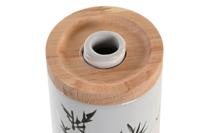 Zeepdispenser DKD Home Decor 8 x 9 x 17,5 cm Zwart Wit Keramiek - thumbnail