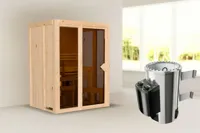 Karibu | Irava 1 Sauna | Kachel 3,6 kW Geïntegreerde Bediening - thumbnail