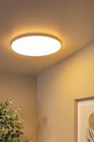 Lucide OLSON - Plafonnière Badkamer - Ø 45 cm - LED - CCT - 1x45W 3000K/6500K - IP44 - Opaal - thumbnail