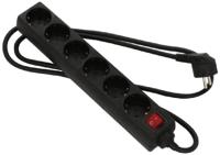 AS Schwabe 11512 Stekkerdoos met schakelaar Zwart Randaarde stekker 1 stuk(s) - thumbnail