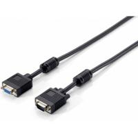 Equip 5 m VGA M/F - VGA-kabel (5 m, VGA (D-Sub), VGA (D-Sub), VGA (D-Sub), tas) zwart - thumbnail