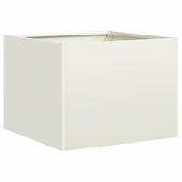 Plantenbak 40x40x30 cm staal wit - thumbnail