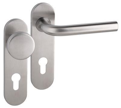 Leona PF KL4 KS kruk R/vaste knop PC72mm rvs mat Leona PF KL4 KS kruk R/vaste knop PC72mm rvs mat