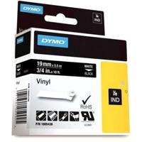 Labeltape DYMO IND RHINO 1805436 Vinyl Tapekleur: Zwart Tekstkleur:Wit 19 mm 5.5 m - thumbnail
