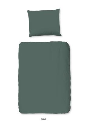 Good Morning Ledikant babydekbedovertrek "uni dessin" - Groen - (100x135 cm) - Katoen