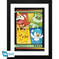 Pokemon Framed Print - Scarlet & Violet Starters - thumbnail
