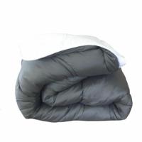 ABEIL Tweekleurig dekbed - 140 x 200 cm - Wit en grijs - thumbnail