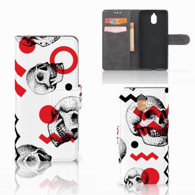 Telefoonhoesje met Naam Nokia 3.1 (2018) Skull Red Telefoonhoesje met Naam Nokia 3.1 (2018) Skull Red