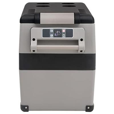 VidaXL Koelbox met handvat 35 l pp & pe zwart en wit
