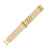 By Qubix - Stalen schakelband - Goud - Compatible met Garmin Fenix 8-51mm - Compatible Garmin bandje - thumbnail