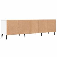 Tv-meubel 150x30x44,5 cm bewerkt hout wit - thumbnail