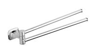 Dubbele Handdoekhouder Sapho Aida Draaibaar 32.8 cm Chroom Sapho - thumbnail