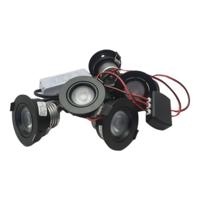 Set 5 x 4 Watt dimbare led inbouwspots Zwart - 2700K - thumbnail