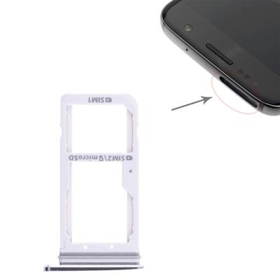 2 SIM-kaarthouder / Micro SD-kaart lade voor Galaxy S7(Black)