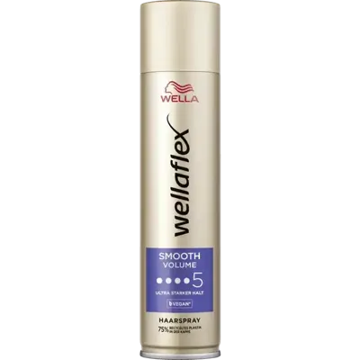 Wella WELLAFLEX Hairspray Smooth Volume Ultra Strong No 5 250ml Wella WELLAFLEX Hairspray Smooth Volume Ultra Strong No 5 250ml
