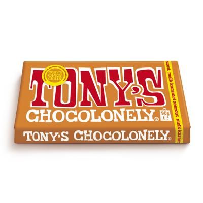 Chocolade tony chocolonely melk karamel zee 90gr