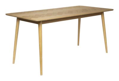ZILT Eettafel 'Hany' Eikenhout Visgraat, 180 x 90cm, kleur Naturel