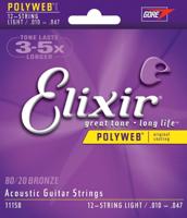 Elixir Strings 11150 snaar voor muziekinstrumenten Gitaar Akoestisch 12 stuk(s) - thumbnail
