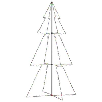 VidaXL Kegelkerstboom 300 led&apos;s binnen en buiten 120x220 cm